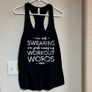 Fitness Tee Co Black Women's Tank Top Size XL